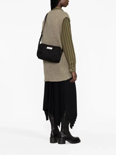 Zateplená kabelka Maison Margiela černá