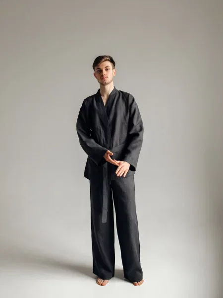 GNIZDO Халат чорний