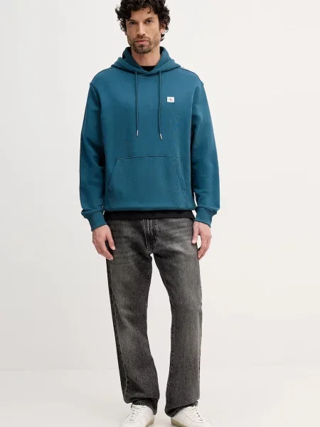 Calvin Klein Jeans hanorac cu glugă bărbătesc din