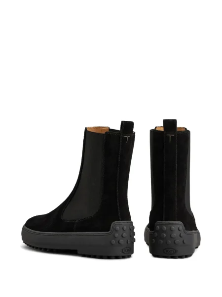 Botine chelsea Tod's din piele de căprioară negru