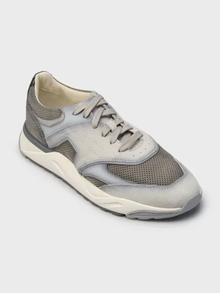 Кроссовки Santoni серые