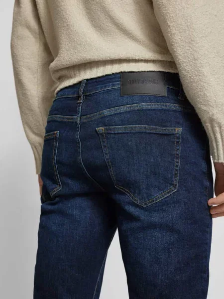 Jeansy o kroju regular fit z 5 model ‘LOOM’ Only&sons niebieskie