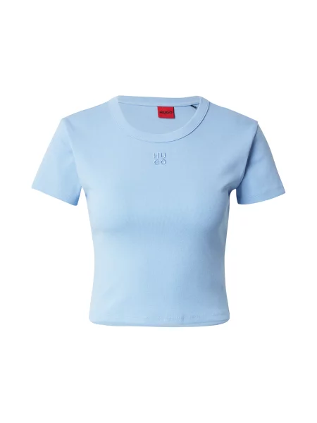 HUGO Tricou Delanor deschis albastru