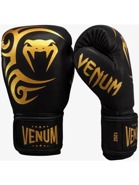 Rękawice Venum x Mike Tyson Tiger czarno złote 12 czarne