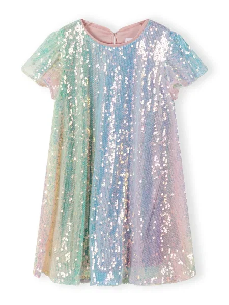 MINOTI Rochie azur / deschis / roz verde