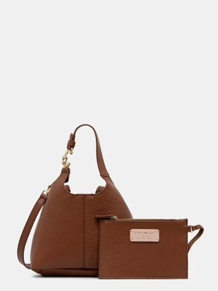 Coccinelle crossbody kabelka dámska kožená hnedá