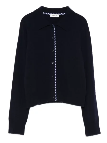 Cardigan Sandro cu dungi albastru