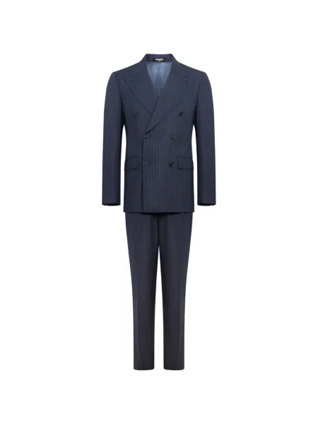 Костюм костюм Franzese Collection на райета синьо