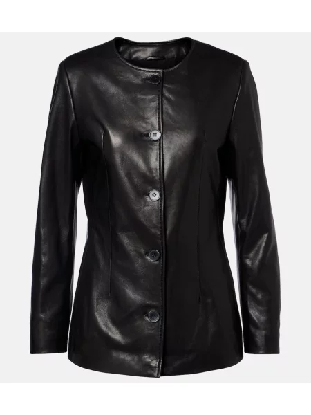 Geanta de piele Nour Hammour negru