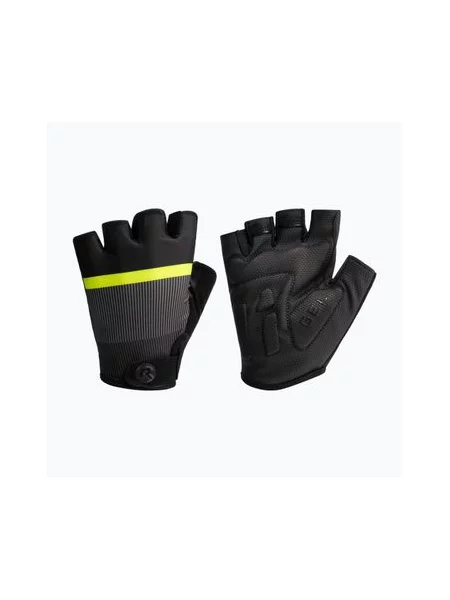 Велосипедні рукавички Rogelli Hero II чорні/сині/сірі чорні