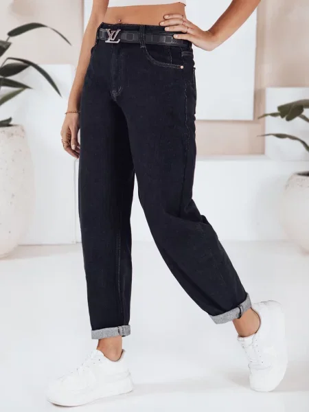 Jeansy balloon fit Dstreet granatowe