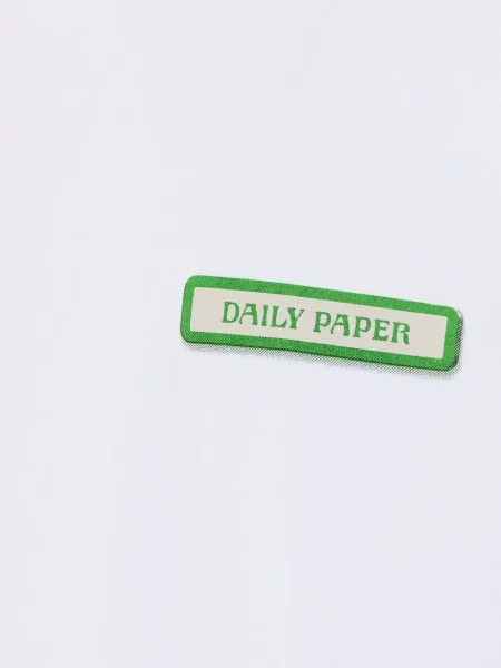 Tricou Daily Paper cu imagine alb