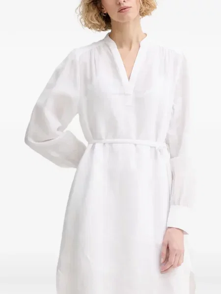Cu centură lung rochie mini Marc O'polo alb