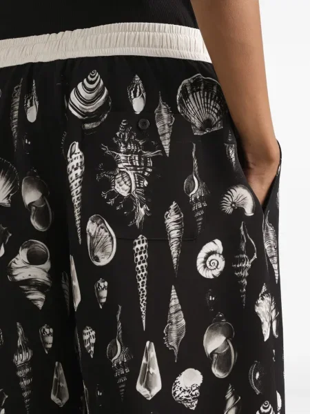 Pantaloni scurți Dolce & Gabbana cu imagine negru