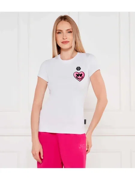 Philipp Plein Tricou Sexy Pure alb