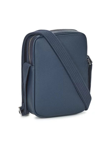 Geantă crossbody Lacoste clasică albastru