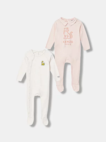 Kenzo Kids Βρεφική ρόμπα ροζ
