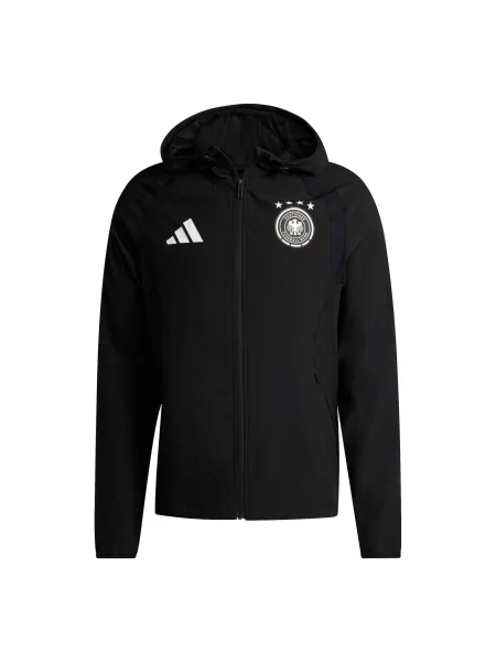ADIDAS PERFORMANCE Geacă sport Germany Tiro Travel Full Zip' negru