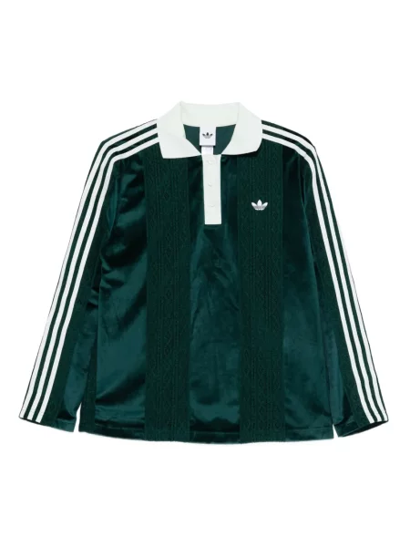 Bouclé kalhoty Adidas zelené