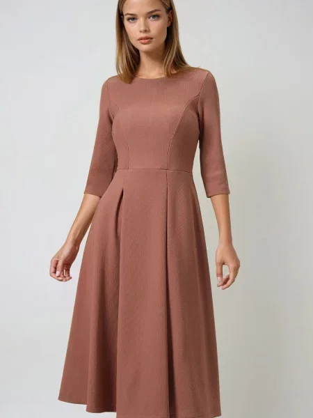 Trend Alaçatı Stili Obleka rjava