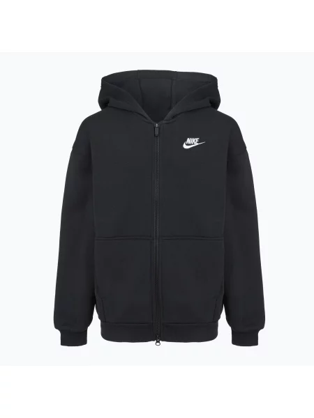 Nike Sportswear Club Fleece gyermek pulóver fekete/fehér. Méret: fehér