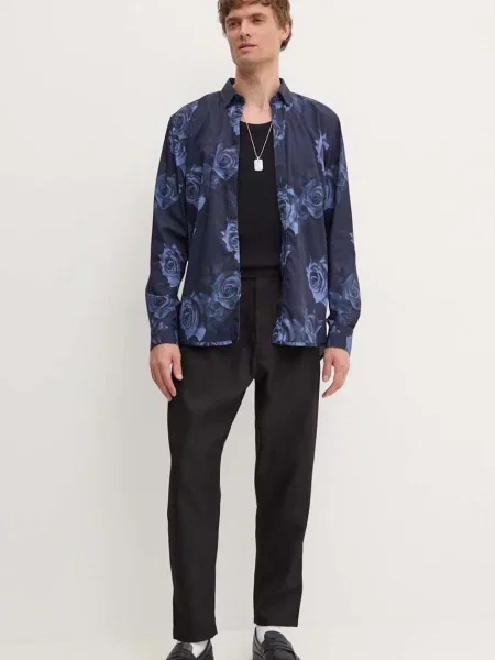 Сорочка Bruuns Bazaar VaniBBGilly regular комір button-down синій