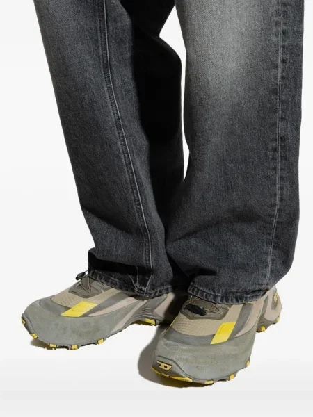 Sneakerși Diesel cu șireturi din dantelă chunky gri