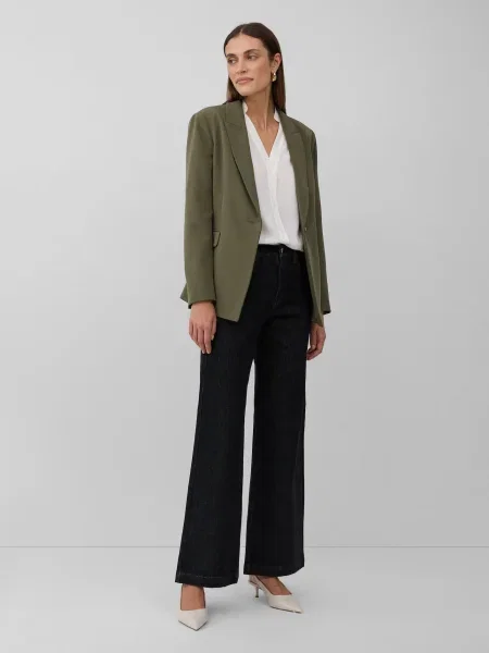 S.Oliver BLACK LABEL Bluza kremna črna