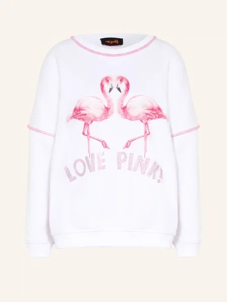 Miss Goodlife Oversized Mikina / růžová bílá