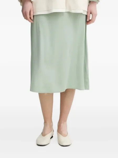 Fustă midi Marc O'polo până la genunchi verde