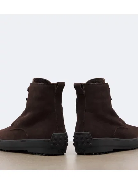 Členkové čižmy Tod's hnedá
