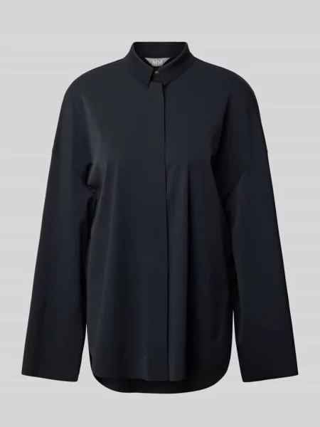 Bluzka o kroju relaxed fit z obniżonymi ramionami model ‘PATELLA’ Maxmara Leisure granatowa