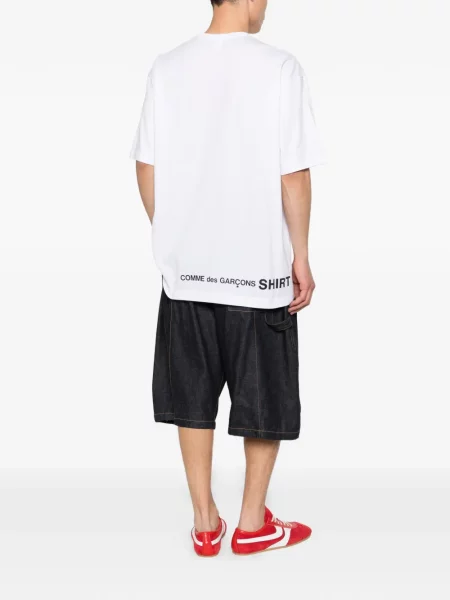 Тениска Comme Des Garçons Shirt с кръгло деколте бяло