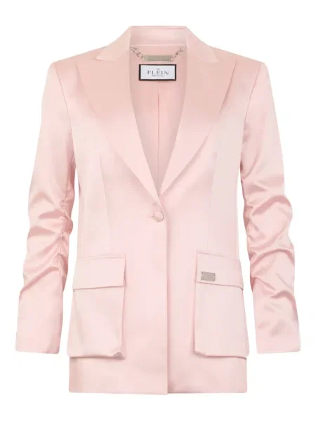 Sacou Philipp Plein din satin roz