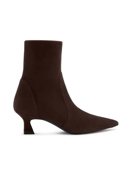 Botki Stuart Weitzman skórzane brązowe