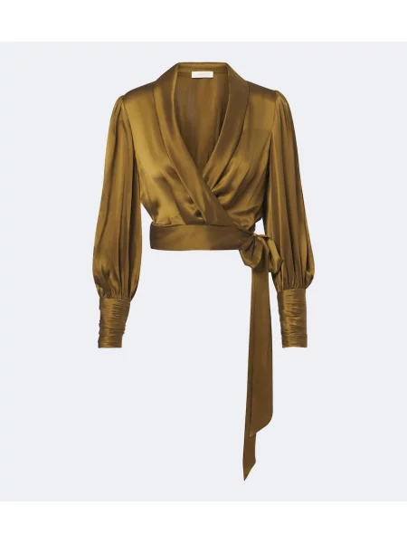 Top Zimmermann din satin plic verde