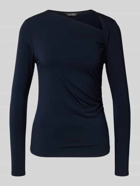 Bluzka z długim rękawem i asymetrycznym dekoltem model ‘MATZI’ Lauren Ralph Lauren