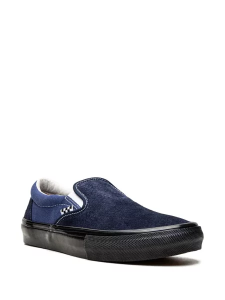 Semišové slip on tenisky Vans modré