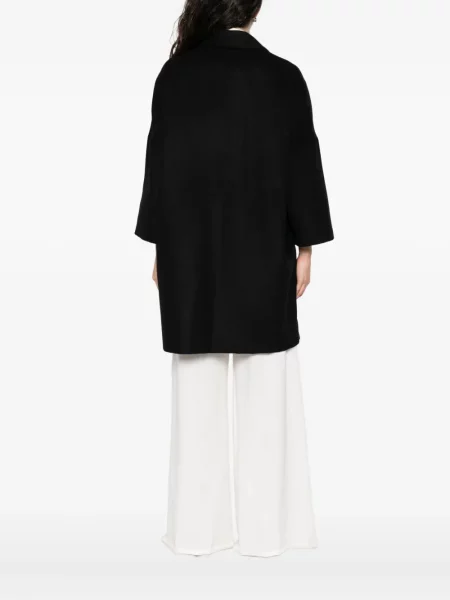 Palton Semicouture de lână negru