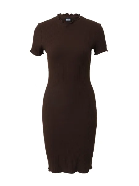 Srajčna obleka Urban Classics rjava