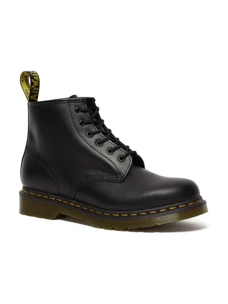 Dr. Martens bőr bakancs Yellow Stitch fekete
