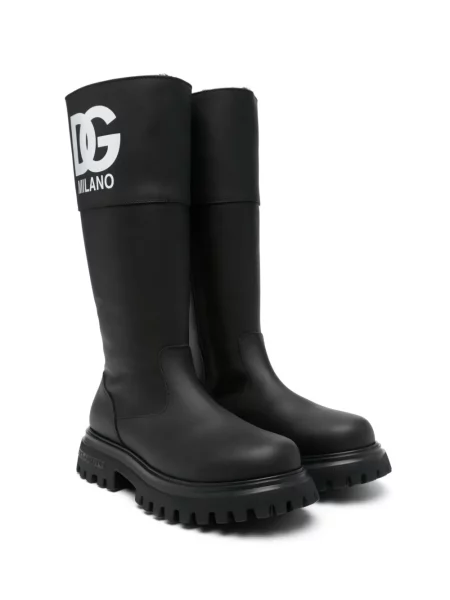 Botki dziecięce Dolce And Gabbana czarne