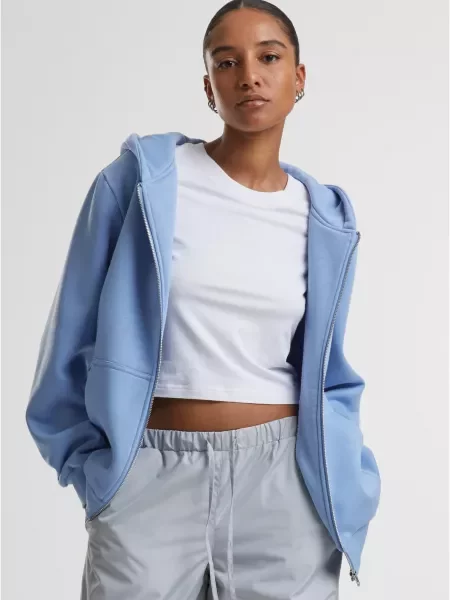 Hanorac cu glugă Urban Classics albastru