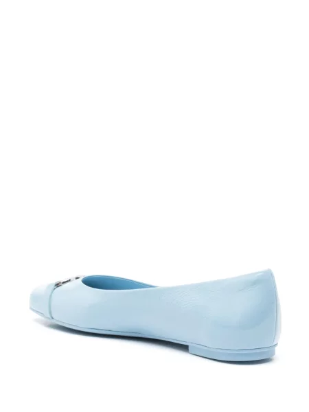Balerini Ferragamo din piele albastru