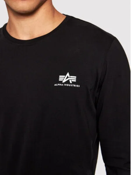 ALPHA INDUSTRIES Tričko / biela čierna