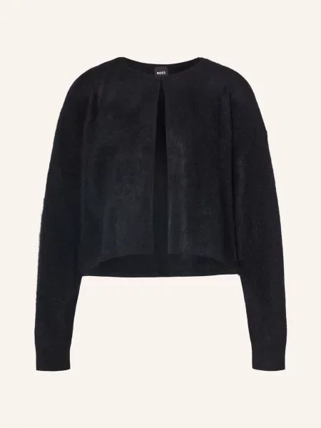 Dzianinowy sweter Boss czarny