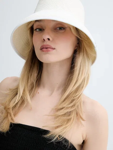 LE SH KA headwear kalap női White Bucket fehér