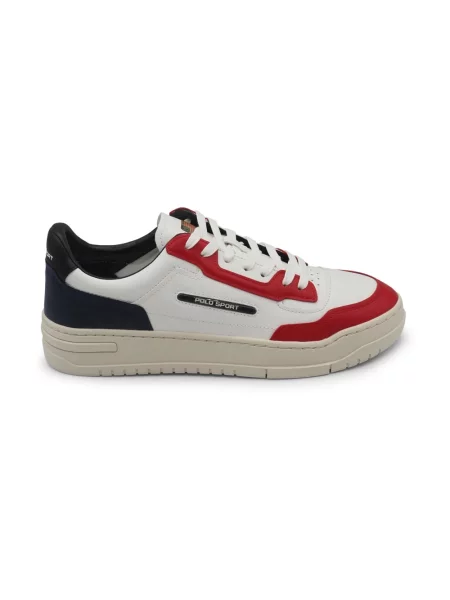 Sneakersy Ralph Lauren skórzane czerwone