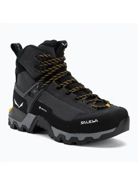 Női magashegyi cipő Salewa MTN Trainer 3 Tech Mid GTX fekete/ónix MTN Trainer 3 Tech Mid GTX fekete