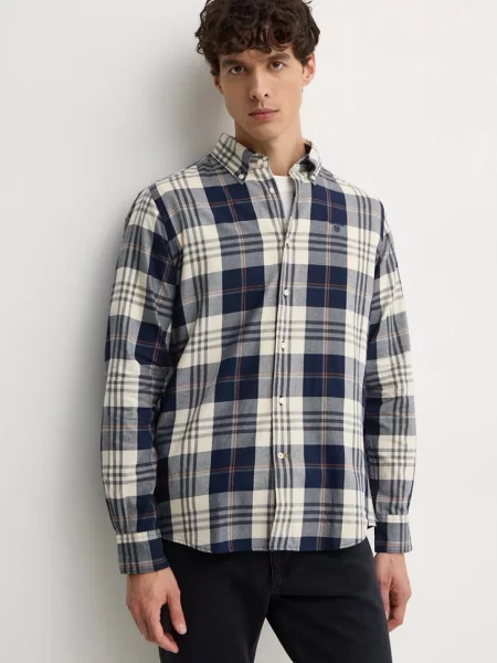 Barbour camasa din Edgar barbati marin cu guler button-down slim albastru